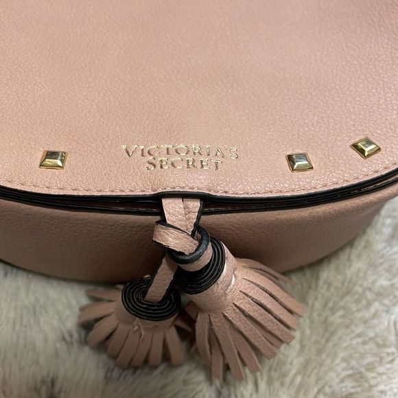 Victoria Secret | Pink Pastel Festival Crossbody Bag w/Tassel & Stud Details - Picture 5 of 11